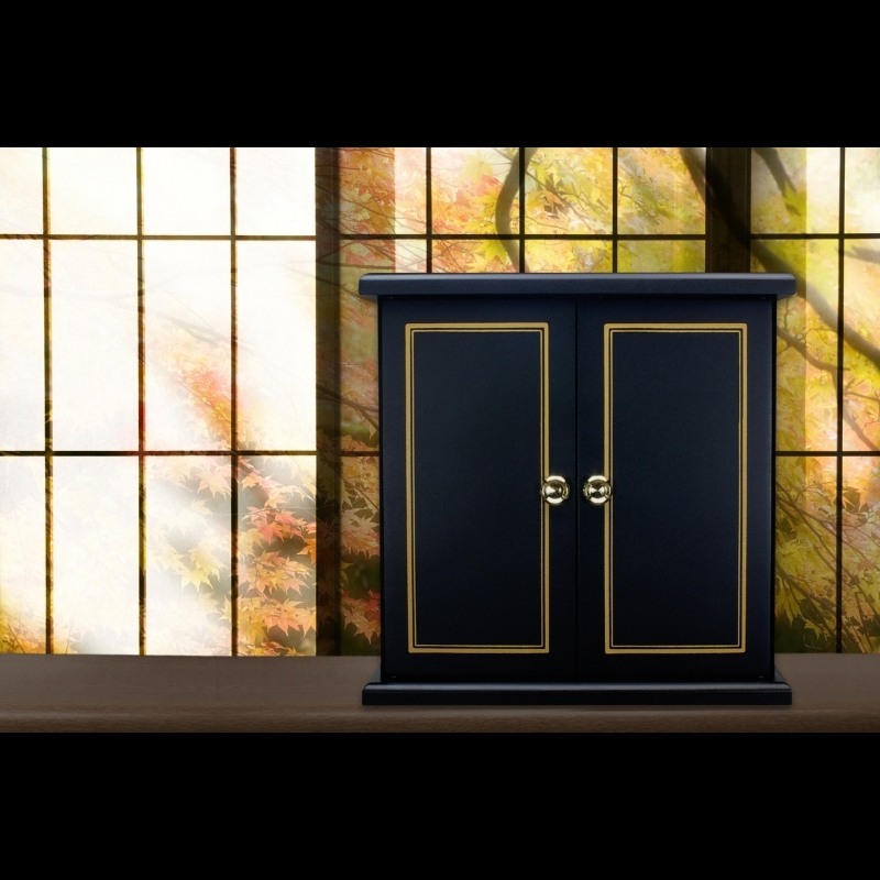 タツクラフト 紀州塗り ミニ仏壇 小 鉄黒 【Tk280】【ttcf090】