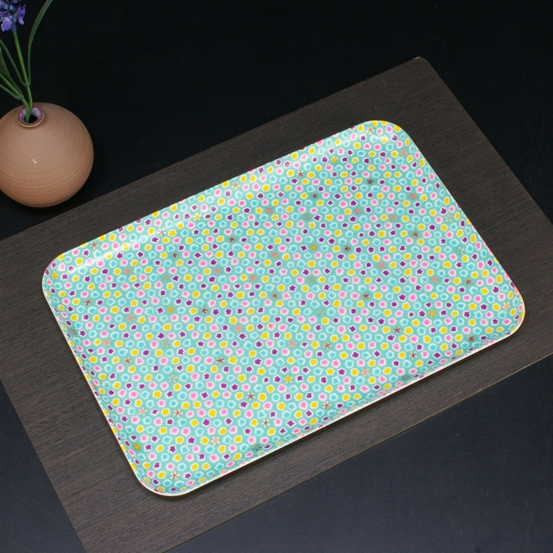 タツクラフト 友禅和紙トレー M 33cm 2枚セット 桜 金平糖 水色 【Tk309】【ttcf118】