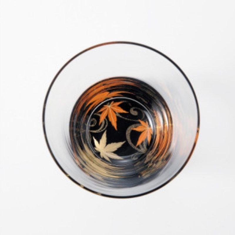 紀州漆器 タンブラーグラス 蒔絵 紅葉 ペア【YG64】【yma003】
