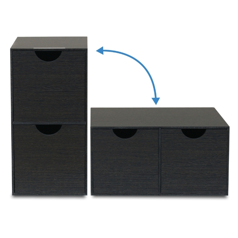 Bosk バスク ミニ収納ボックス S 2個セット【ブラウン】 タツクラフト 【Tk237】【ttcf061】