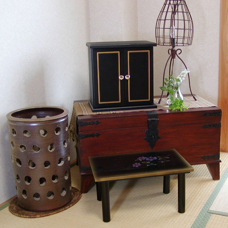 タツクラフト 紀州塗り ミニ仏壇+置き台 セット 鉄仙 大 【Tk247】【ttcf067】