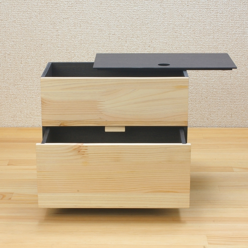 タツクラフト ひのき張り マスク収納ボックス 2段 【Tk273】【ttcf085】