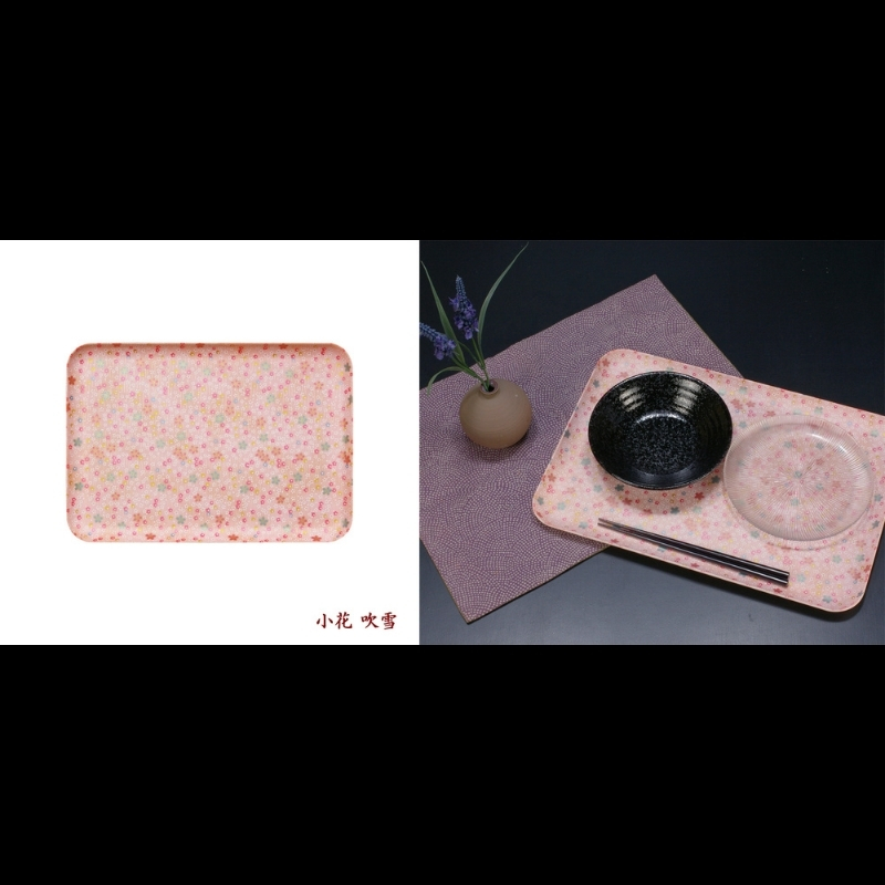 タツクラフト 友禅和紙トレー M 33cm 2枚セット 小花 吹雪 【Tk306】【ttcf115】