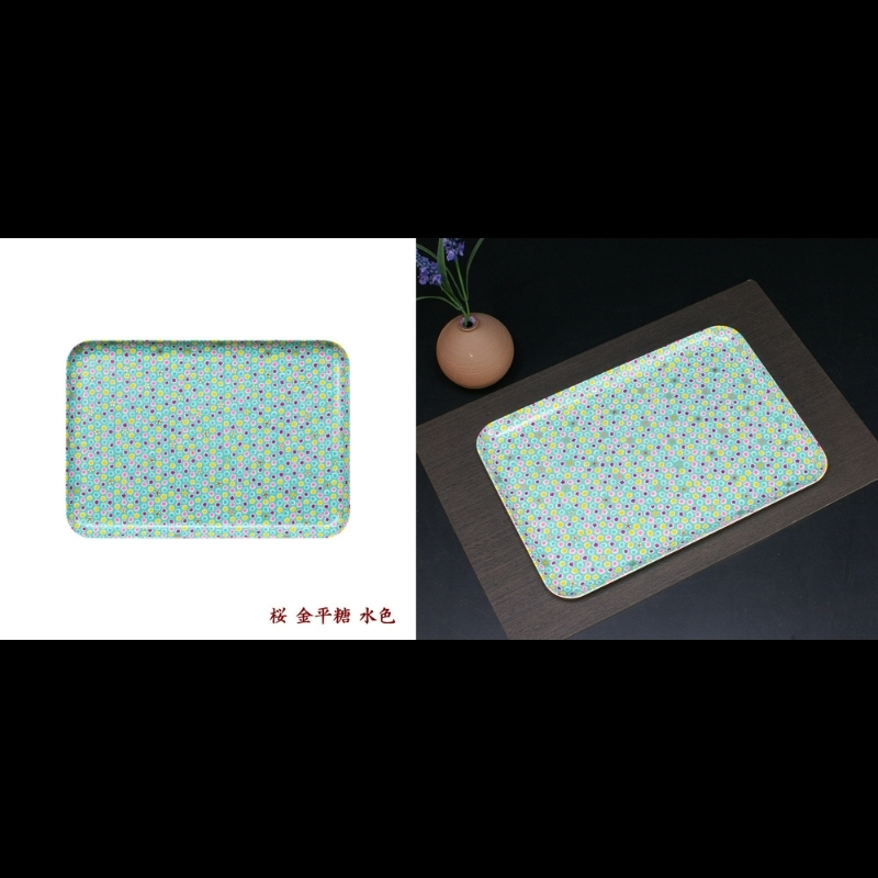 タツクラフト 友禅和紙トレー M 33cm 2枚セット 桜 金平糖 水色 【Tk309】【ttcf118】