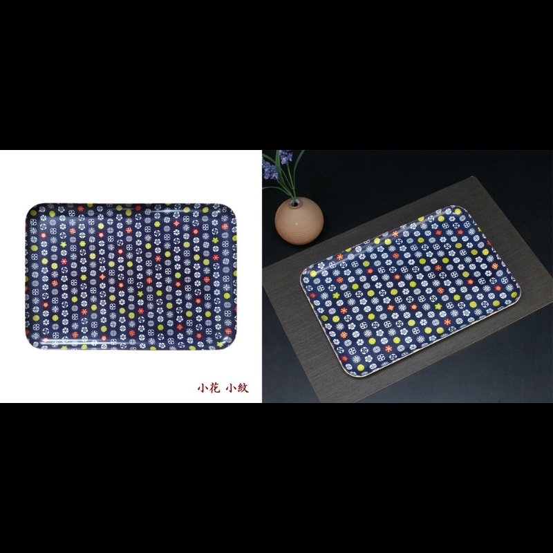 タツクラフト 友禅和紙トレー L 39cm 2枚セット 小花 小紋 【Tk324】【ttcf133】