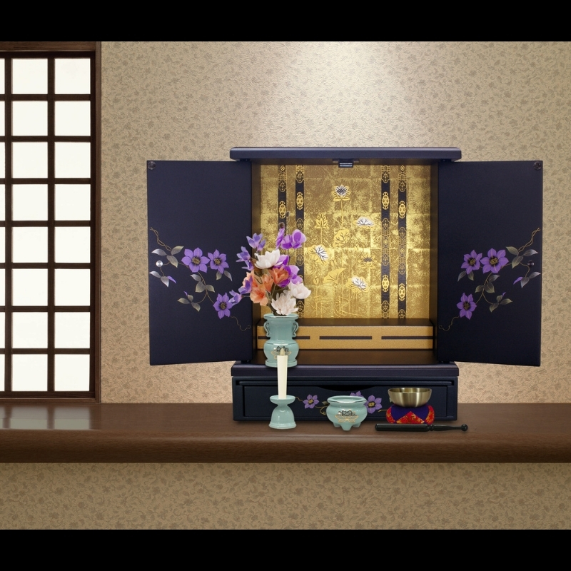 タツクラフト 紀州塗り ミニ仏壇 小 鉄仙 【Tk239】【ttcf064】