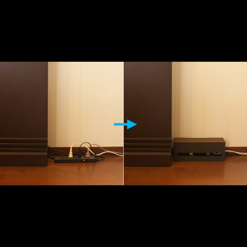 Bosk バスク ケーブルボックス Lブラック タツクラフト 【Tk13】【ttcf009】