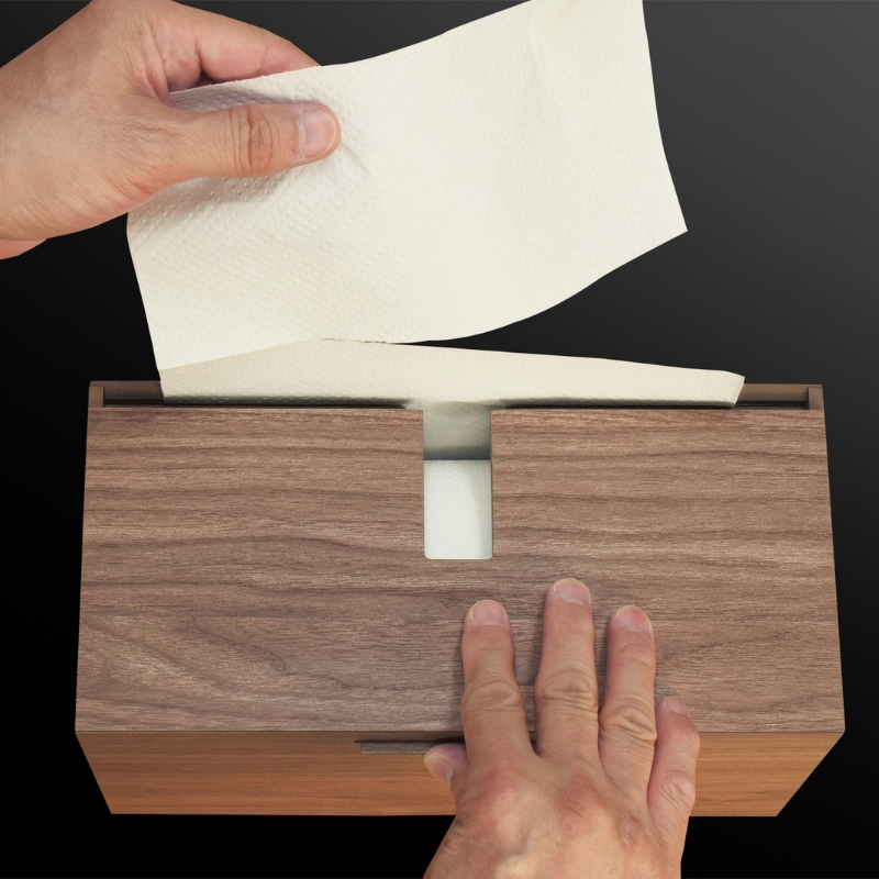 Bosk バスク キッチンタオルケース S ブラウン タツクラフト 【Tk170】【ttcf042】