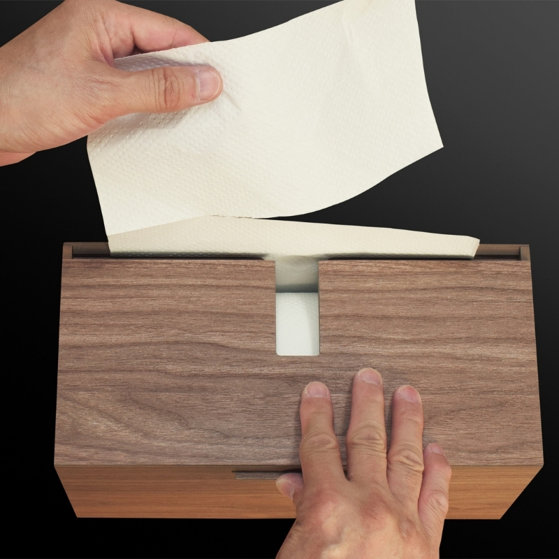 Bosk バスク キッチンタオルケース S ブラック タツクラフト 【Tk171】【ttcf043】