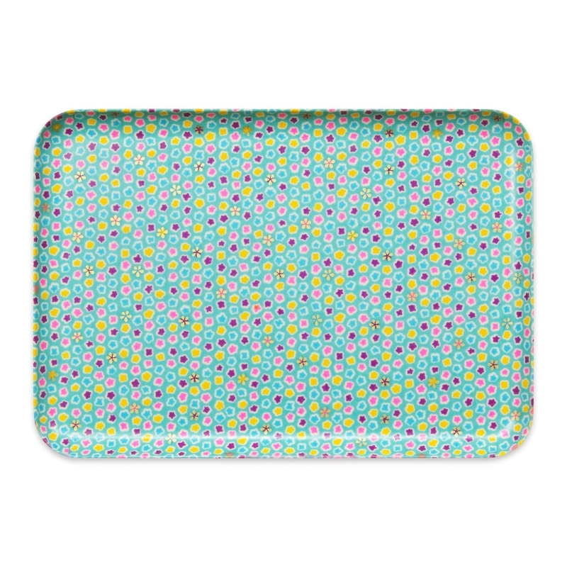タツクラフト 友禅和紙トレー M 33cm 2枚セット 桜 金平糖 水色 【Tk309】【ttcf118】