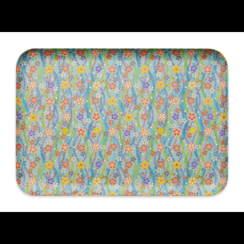 タツクラフト 友禅和紙トレー L 39cm 2枚セット 梅桜 桜流れ 【Tk327】【ttcf136】