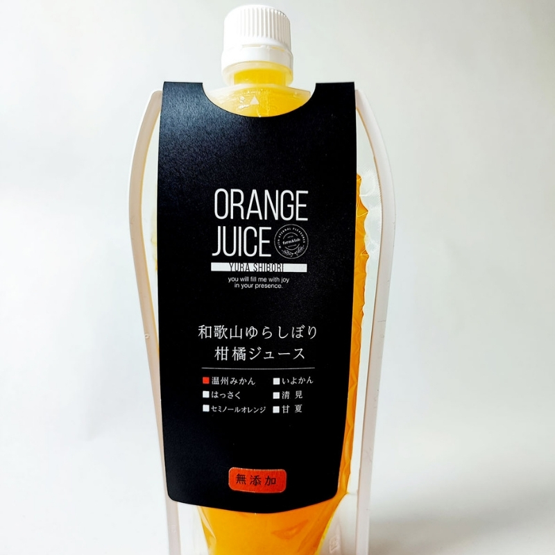 無添加 ゆら絞り みかんジュース 324ml×7本【fmlb011】