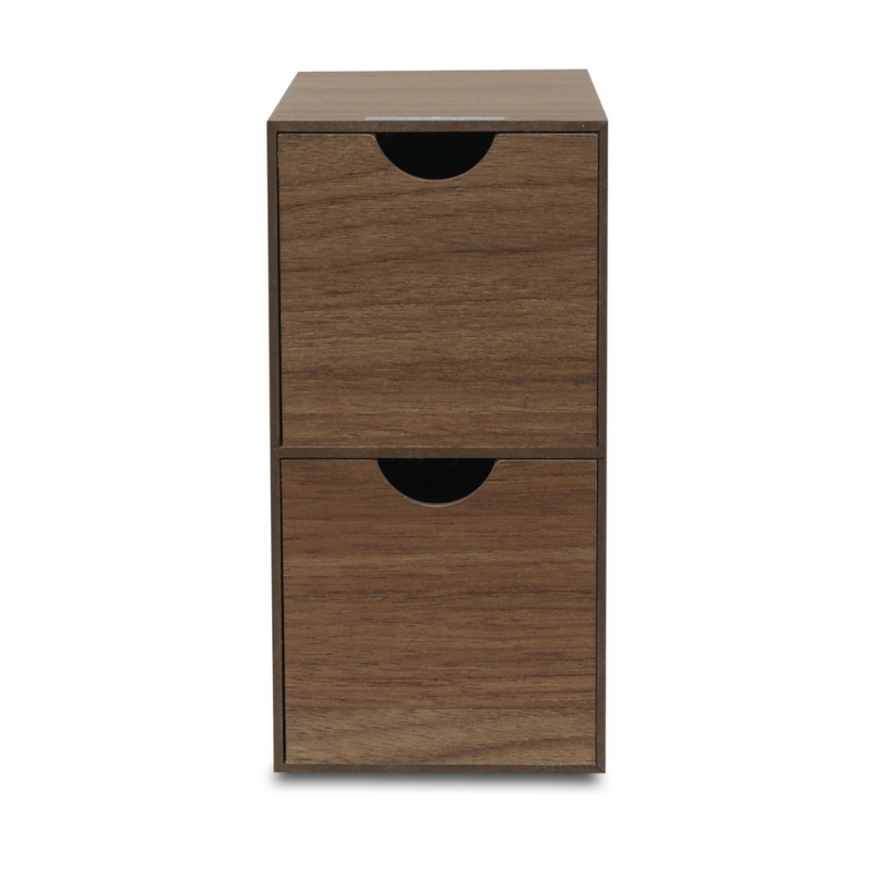 Bosk バスク ミニ収納ボックス S 2個セット【ブラウン】 タツクラフト 【Tk237】【ttcf061】