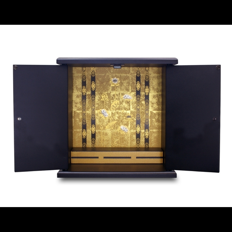 タツクラフト 紀州塗り ミニ仏壇 小 鉄黒 【Tk280】【ttcf090】