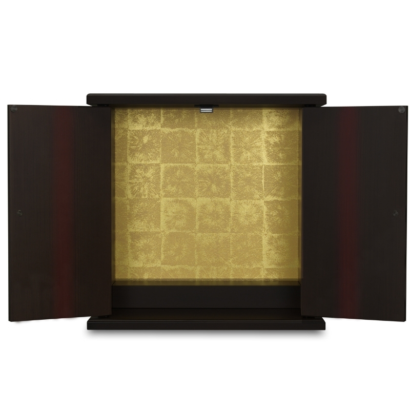 タツクラフト 紀州塗り ミニ仏壇 大 黒柿 木目 【Tk283】【ttcf093】