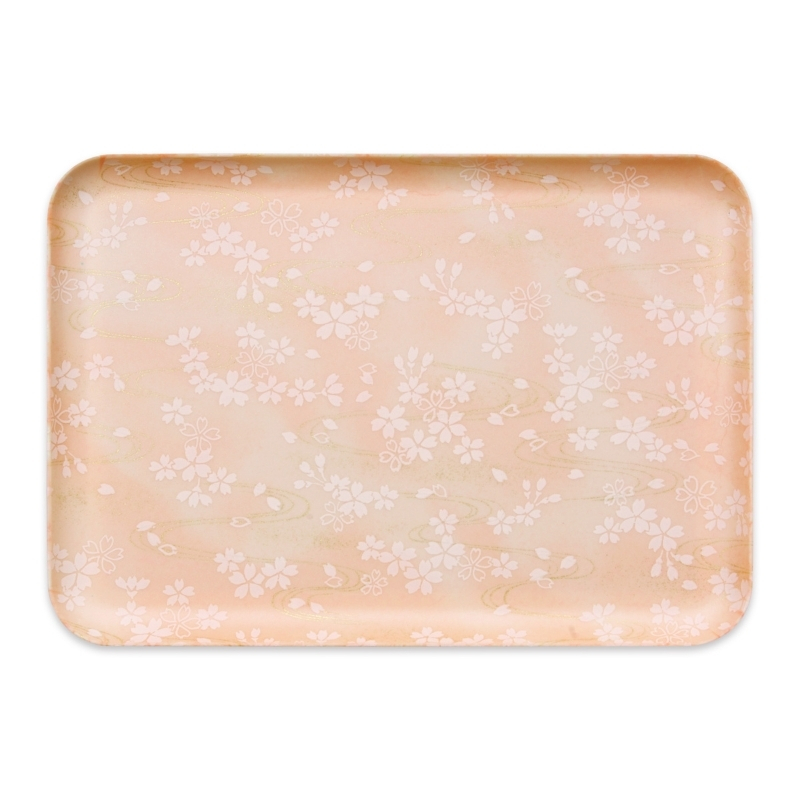 タツクラフト 友禅和紙トレー M 33cm 2枚セット 桜 流水紋 【Tk304】【ttcf113】