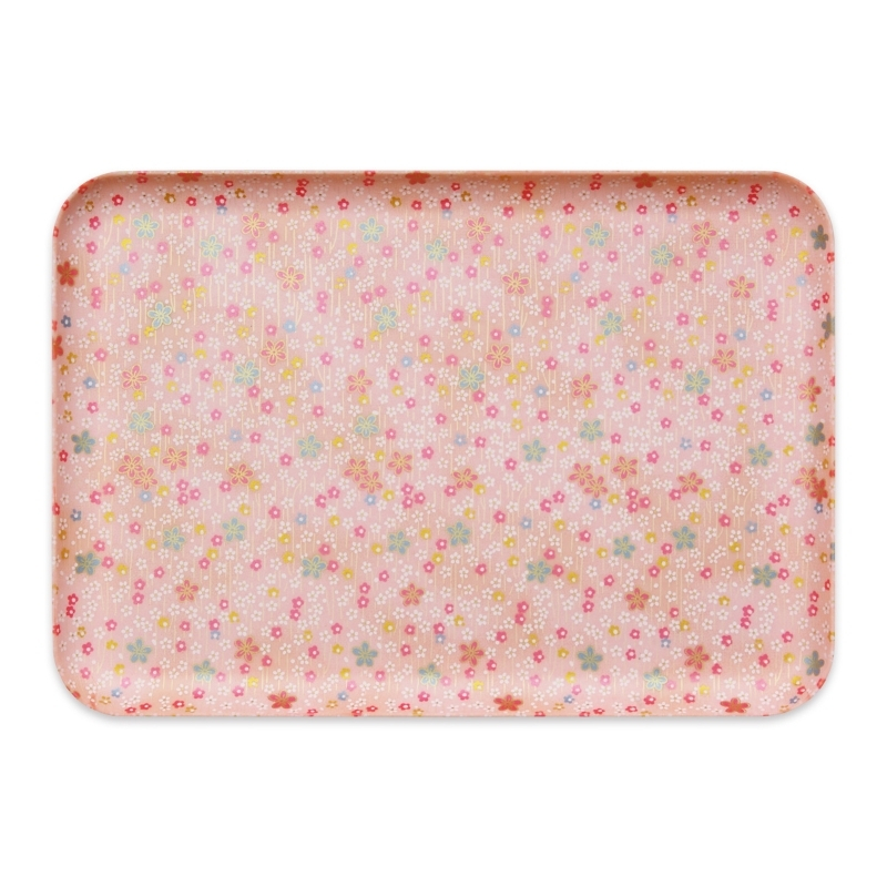 タツクラフト 友禅和紙トレー M 33cm 2枚セット 小花 吹雪 【Tk306】【ttcf115】