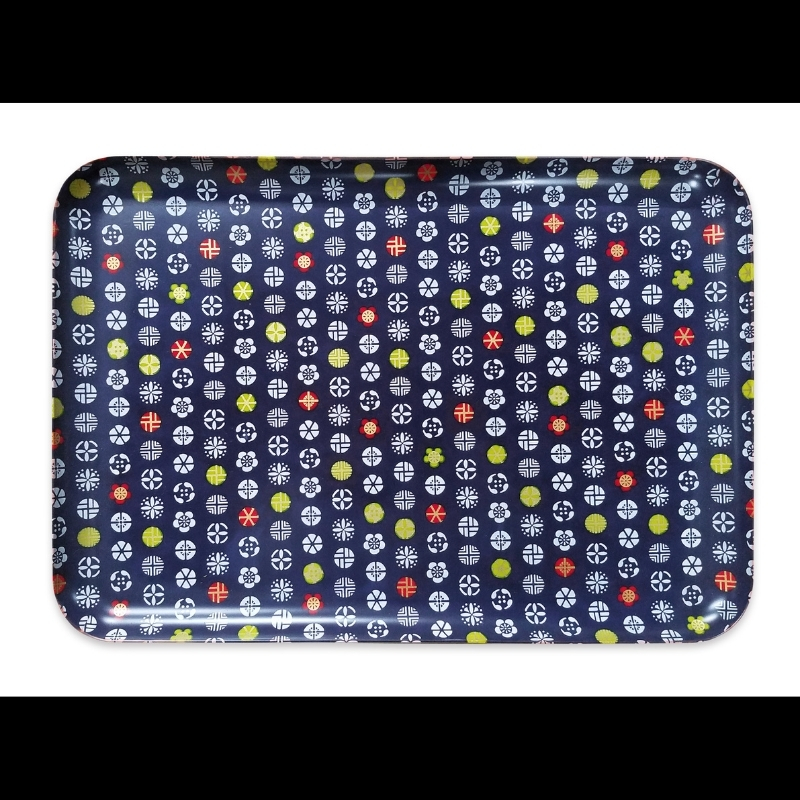 タツクラフト 友禅和紙トレー L 39cm 2枚セット 小花 小紋 【Tk324】【ttcf133】