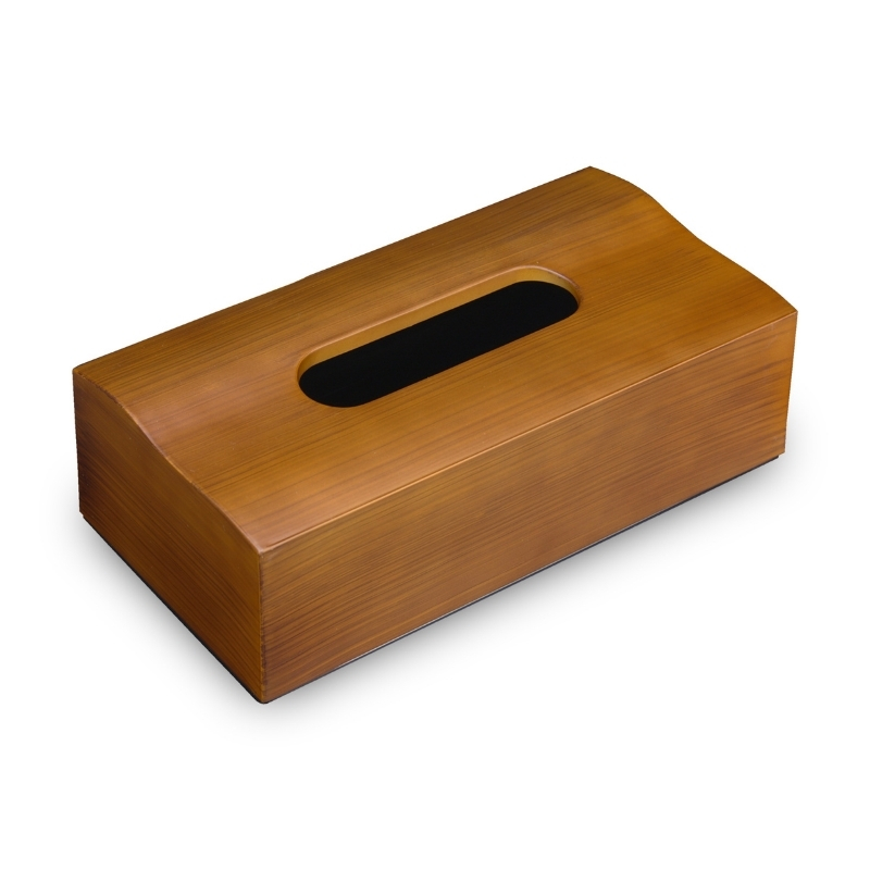 タツクラフト 木目塗り ティッシュボックス チーク 2個組 【Tk351】【ttcf144】