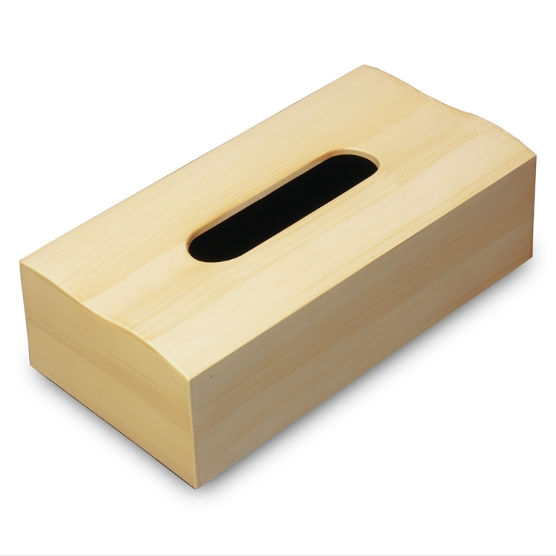 木目塗り ティッシュボックス イエローメープル 2個組 タツクラフト 【Tk355】【ttcf148】