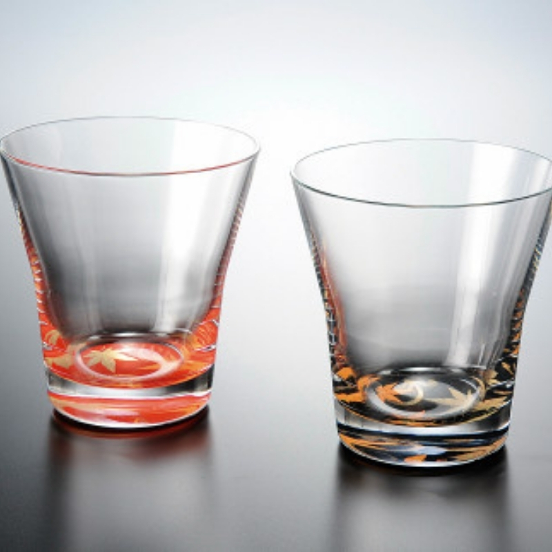 紀州漆器 タンブラーグラス 蒔絵 紅葉 ペア【YG64】【yma003】