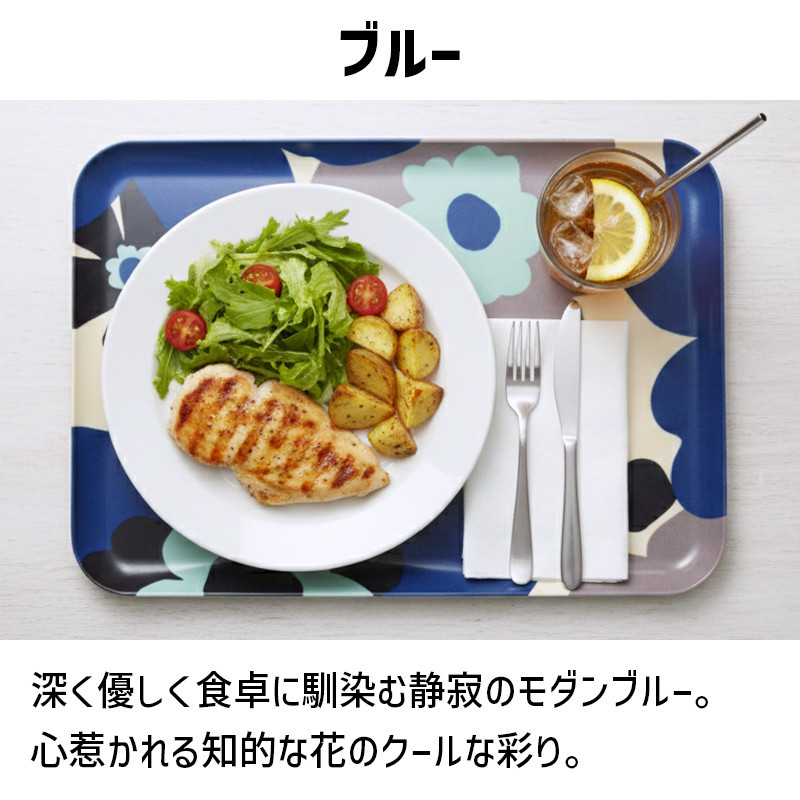 TATSU-CRAFT マグネットトレー SS 21.5cm フフラ RB ロイヤルブルー すべり止め付き ［Tk1058］