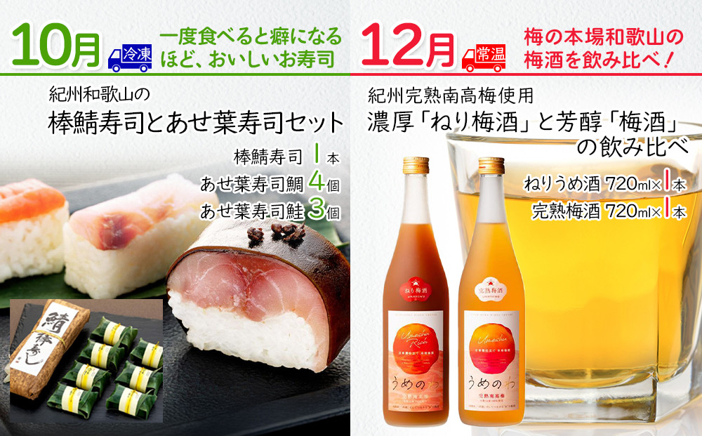 【定期便 偶数月発送 全6回お届け】 和歌山のこだわり 季節の定期便［TM216］