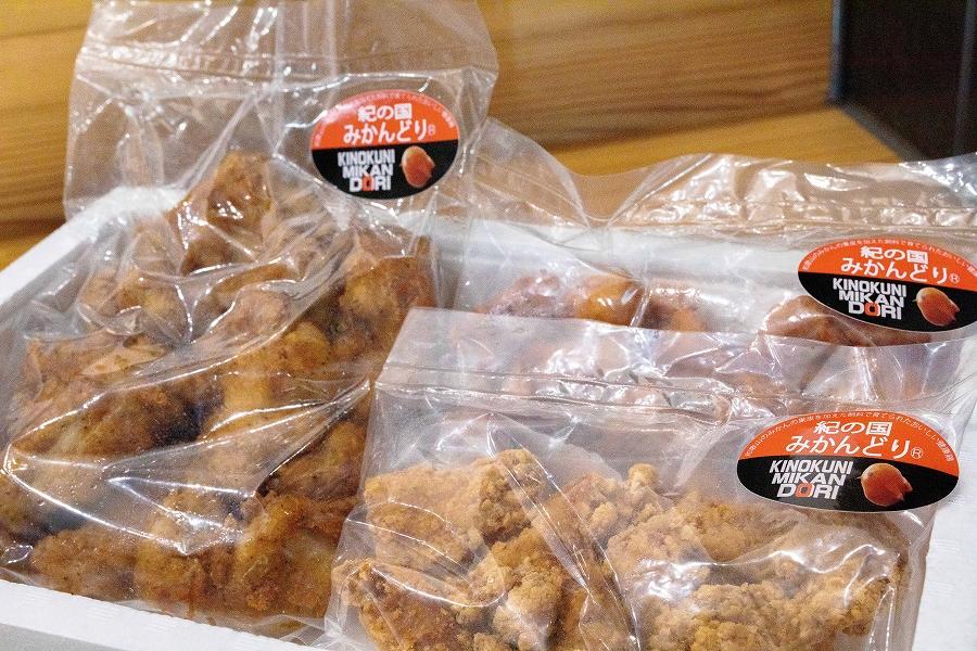 紀の国みかんどり唐揚げ、フライドチキン3種30本