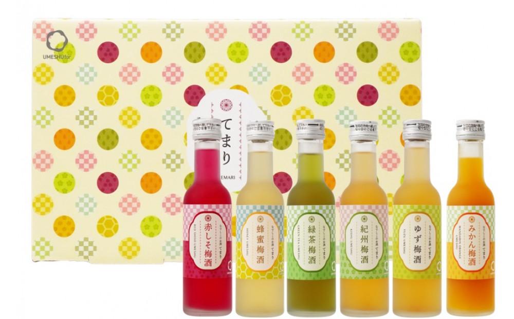 なでしこのお酒「てまり」180ml 梅酒 6本セット ［MG76］