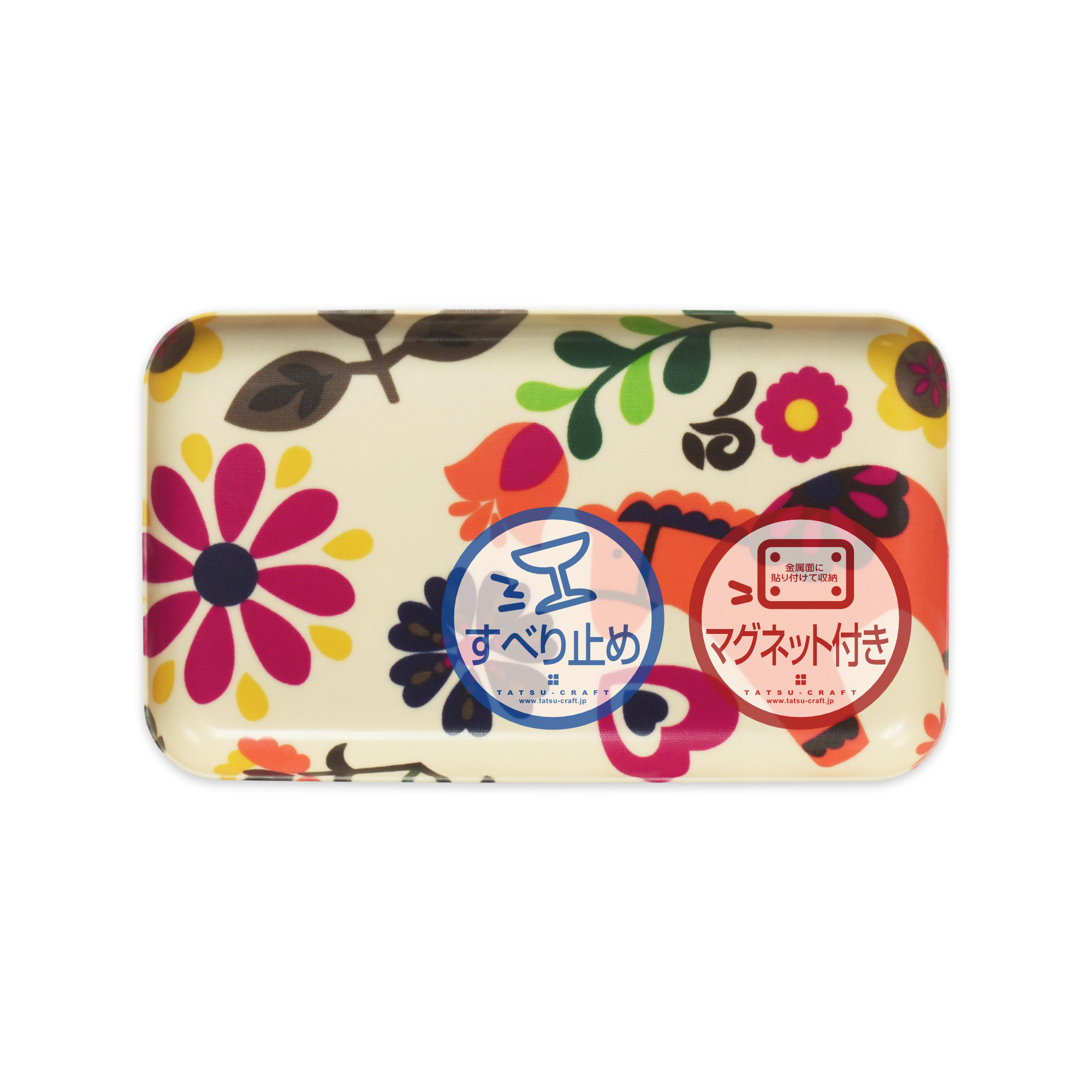 TATSU-CRAFT マグネットトレー SS 21.5cm ポルカ すべり止め付き ［Tk1060］