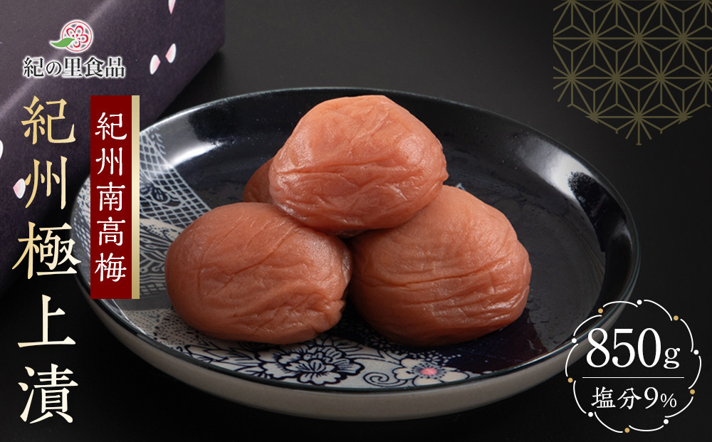 梅干し 紀州南高梅 紀州極上漬 850g×1箱 ［Kn1］