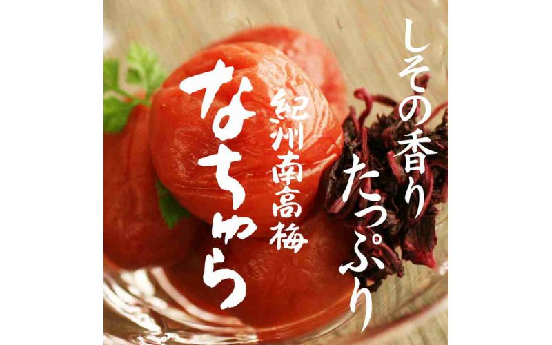 紀州産南高梅 なちゅら しそ漬 300g 塩分9％ tnht003A【tnht003A】
