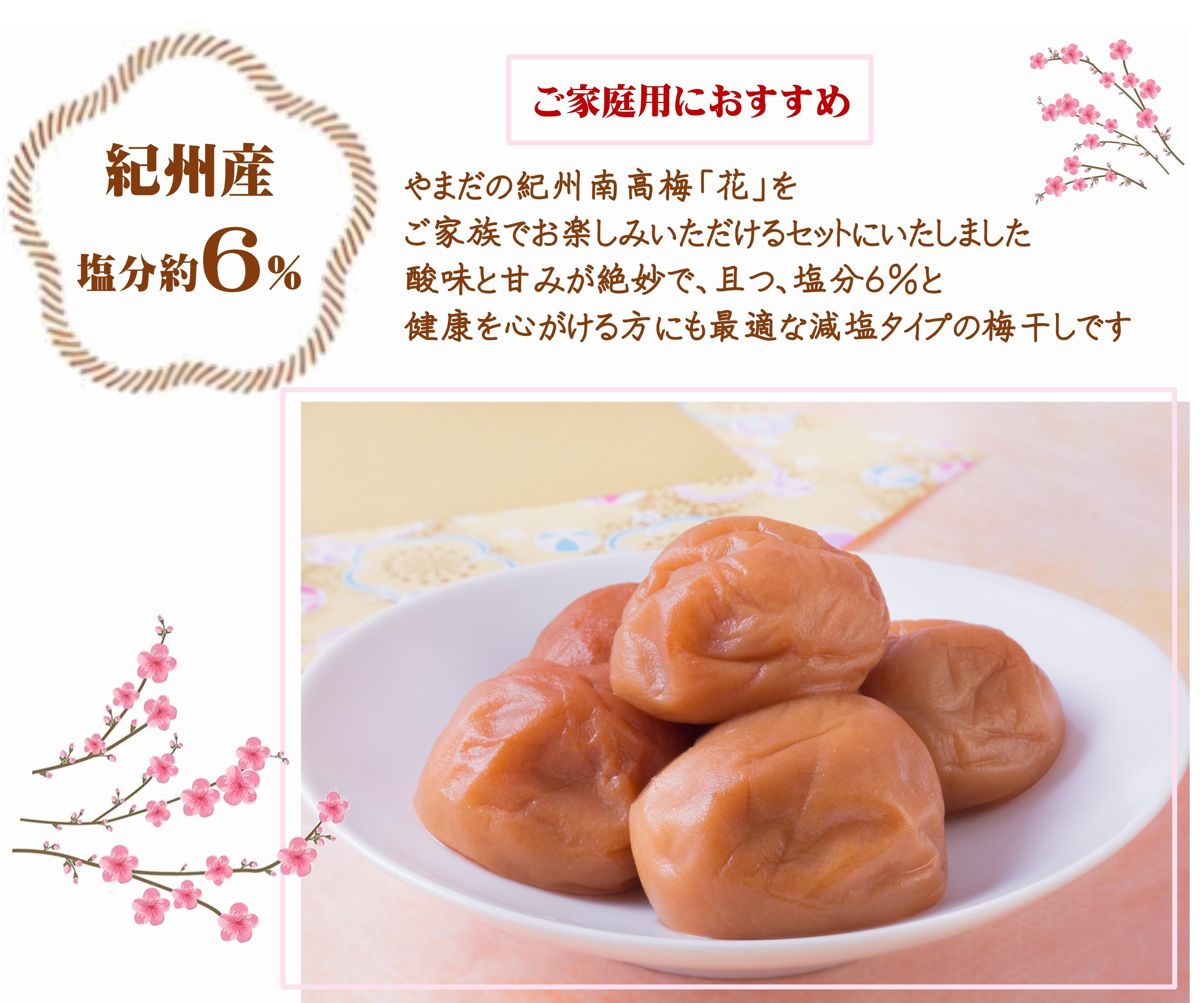 ご家庭用 大容量 紀州南高梅 うす塩 つぶれ 塩分約6％ 700g×2 ［YM15m］ yamada002A