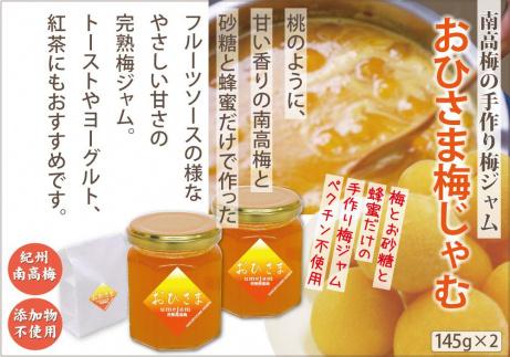 特選紀州南高梅「白龍梅」、無添加「おひさま梅じゃむ」、人気の２品セット　yokosho006A