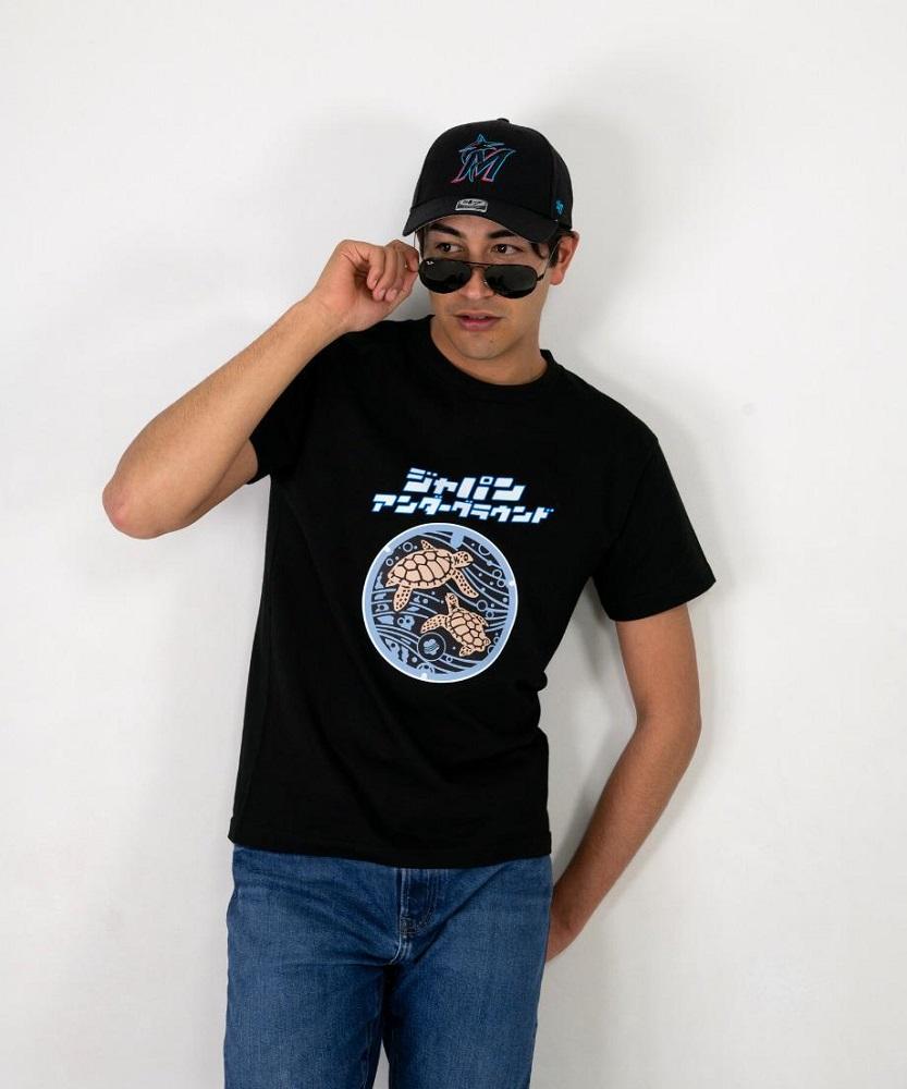 みなべ町 マンホールTシャツ【Mサイズ・黒】jpnug002-6A