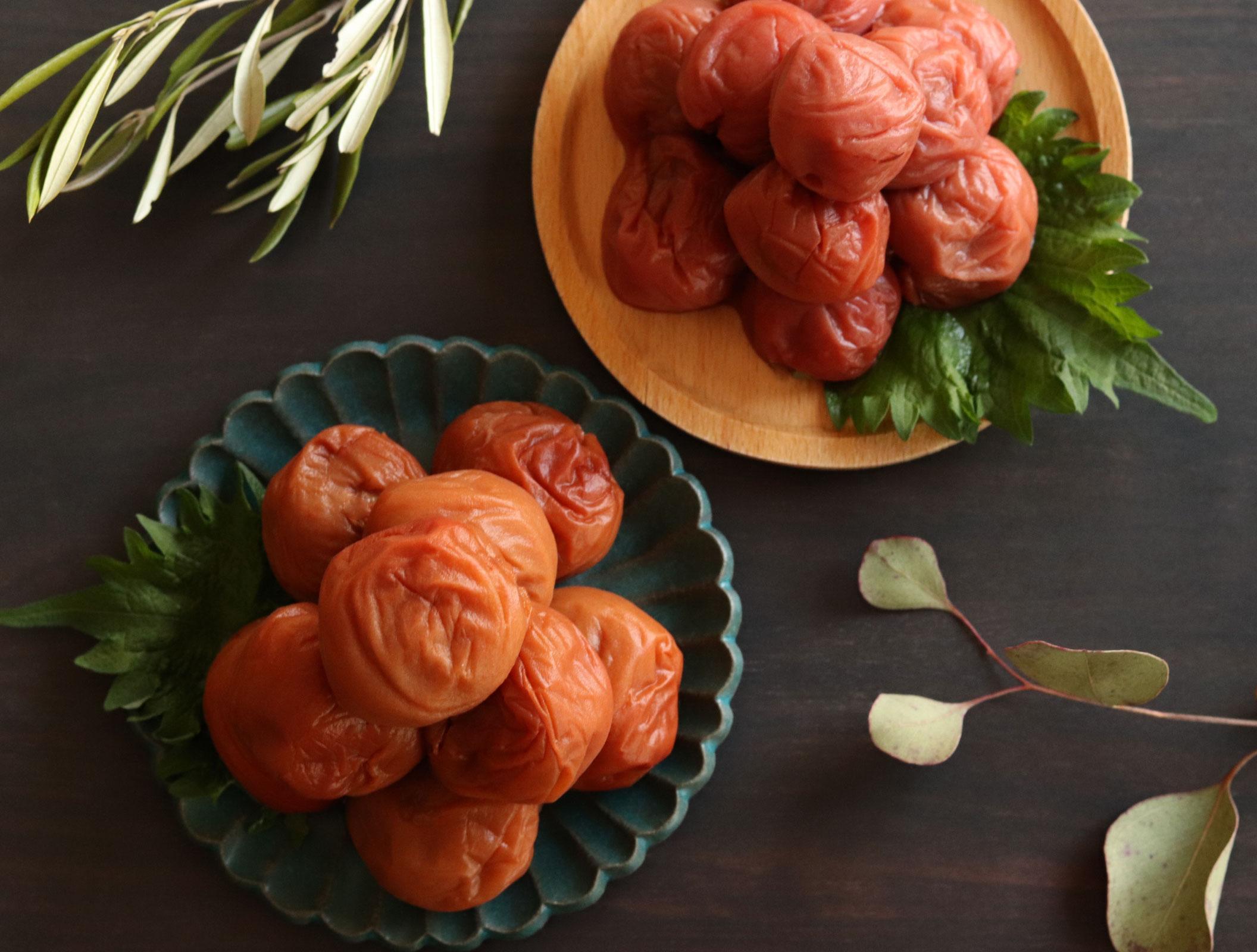 和歌山県紀州南高梅つぶれ  はちみつ漬け＆しそ漬け 訳あり 500g×2 agrjpn005A