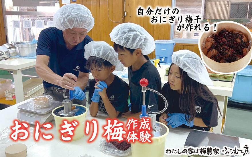 オリジナルおにぎり梅製作体験ペアチケット iwasho009A