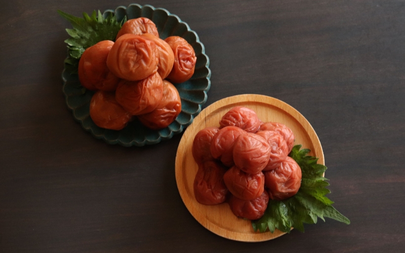 和歌山県紀州南高梅つぶれ  はちみつ漬け＆しそ漬け 訳あり 500g×2 【agrjpn005A】