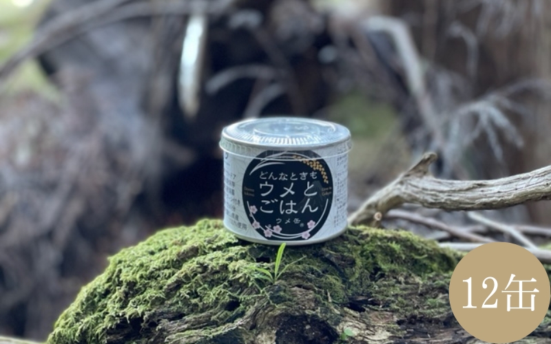 ウメ缶 どんなときもウメとごはん 12缶 | 【缶詰 防災】【ngao009A】