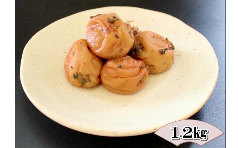 紀州南高梅　かつお梅　1.2kg　塩分10%【yplu015B】