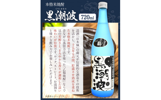 本格米焼酎黒潮波（くろしおなみ）720ml×2本厳選館《90日以内に出荷予定(土日祝除く)》酒本格米焼酎焼酎米焼酎---wshg_genkn_90d_22_13000_2p---