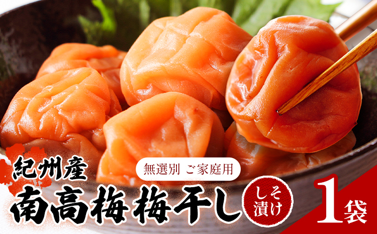 【数量限定！3～7営業日出荷】紀州 南高梅 梅干し しそ漬け 1袋 送料無料 メール便 ご家庭用 無選別 《3-7日以内に発送予定(土日祝日除く)》和歌山県 日高川町 しそ梅 はちみつ梅---iwfn_wlocal1_wkd_25_2500_220g---