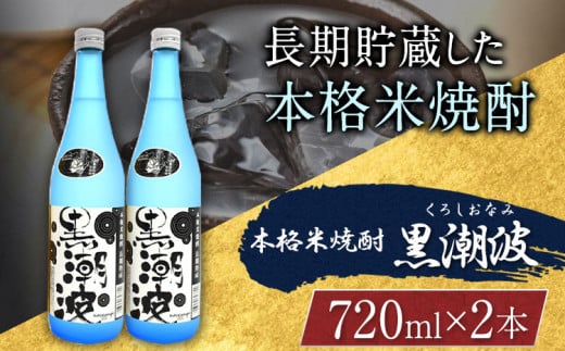 本格米焼酎黒潮波（くろしおなみ）720ml×2本厳選館《90日以内に出荷予定(土日祝除く)》酒本格米焼酎焼酎米焼酎---wshg_genkn_90d_22_13000_2p---