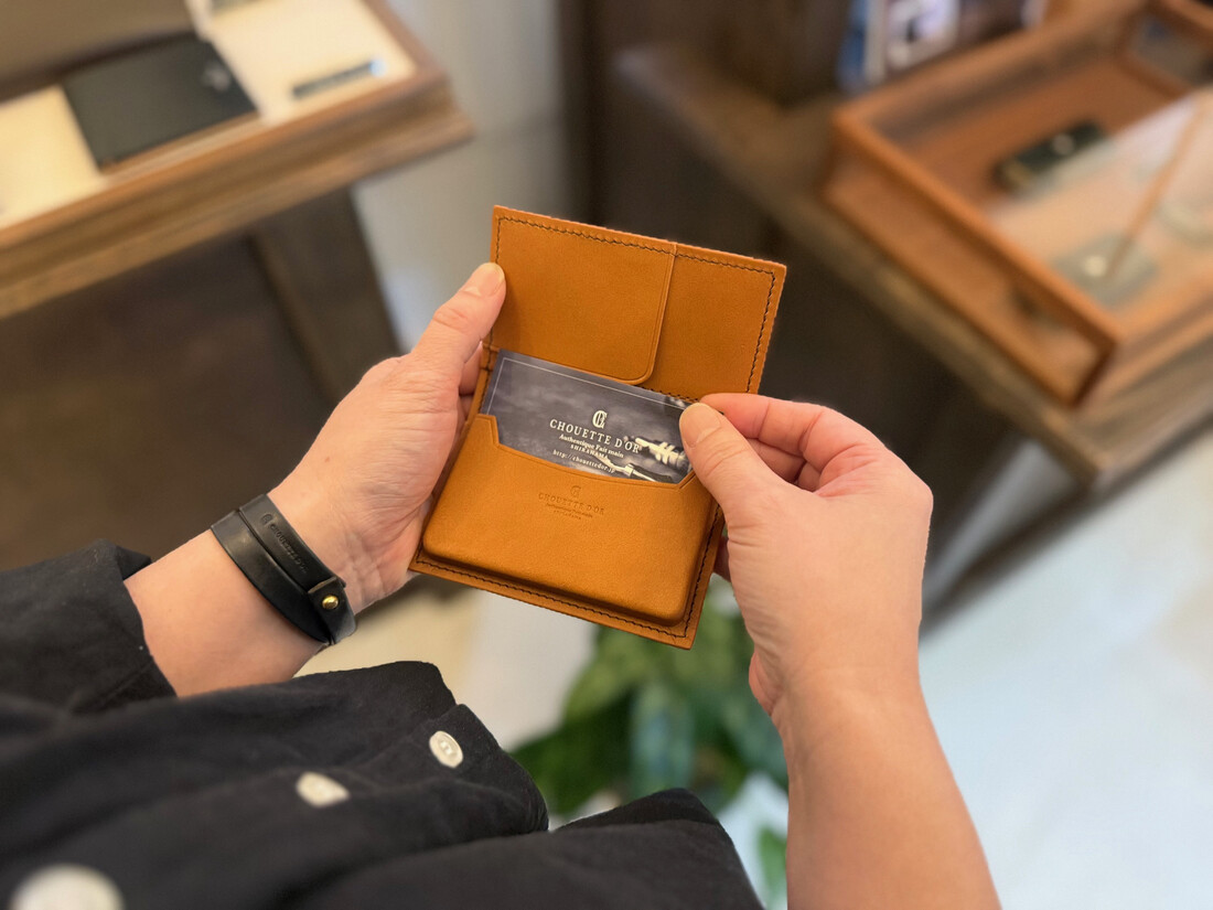革職人が作る牛革名刺入れ Card case［CML］