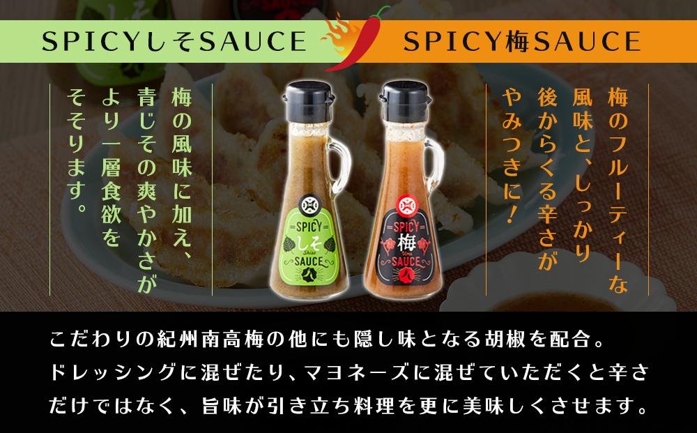 SPICY梅SAUCE＆SPICYしそSAUCE2本セット(各1本) 【梅干し屋が作った新感覚調味料】
