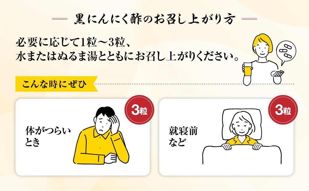 定期便 黒にんにくサプリ 紀州伝統製法 特撰黒にんにく酢 100カプセルセット ( 計4回 3か月に1回 )