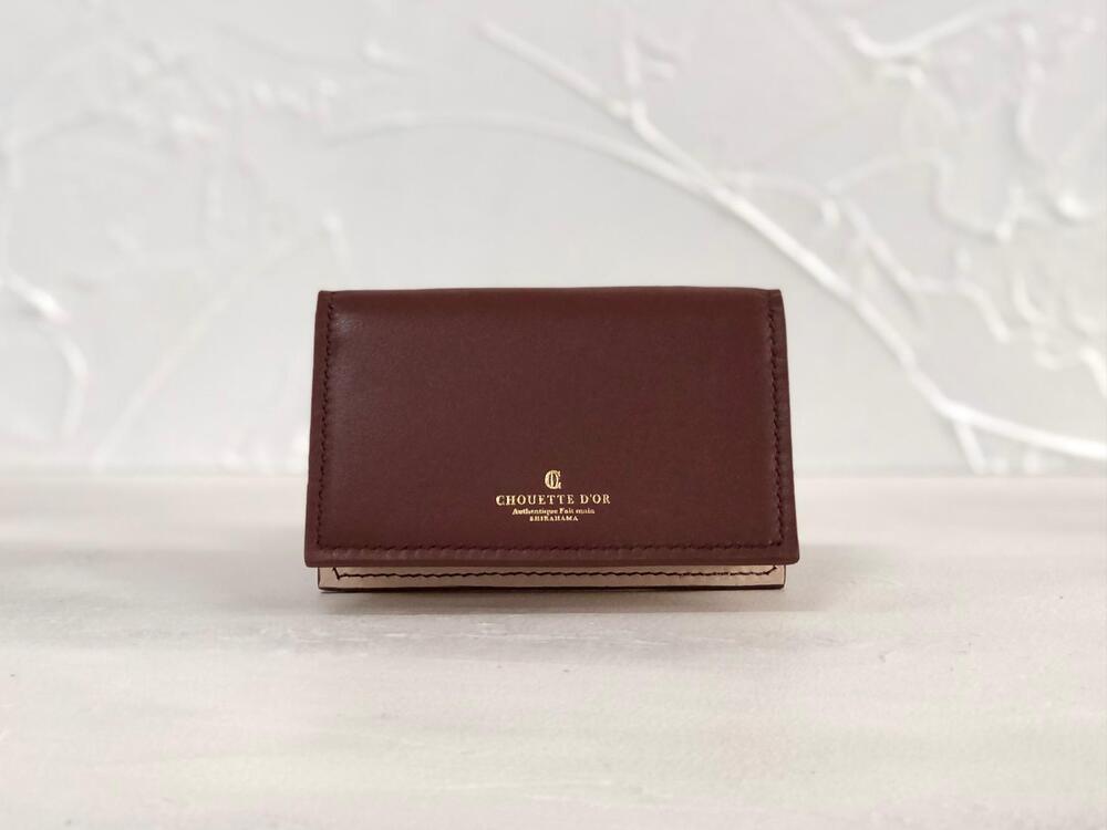 革職人が作る本革名刺入れ/Card case【ブラウン】