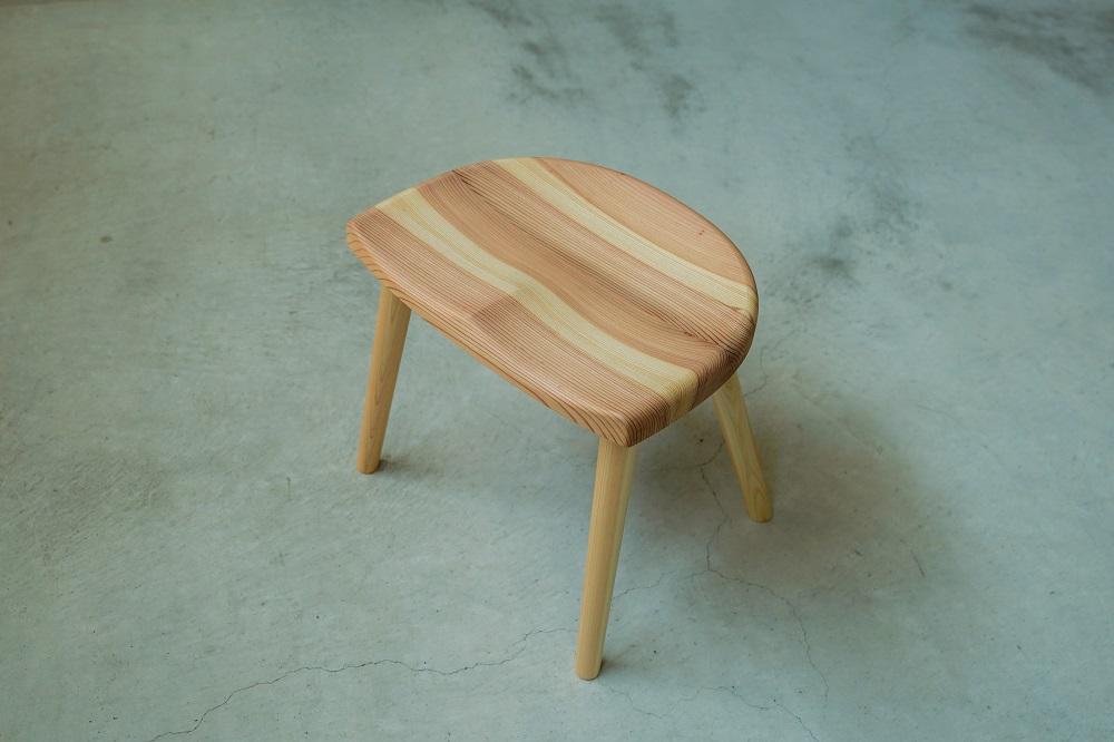 杉スツール シンプル 和歌山県産杉材 使用