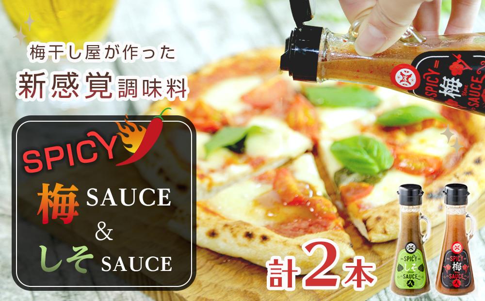 SPICY梅SAUCE＆SPICYしそSAUCE2本セット(各1本) 【梅干し屋が作った新感覚調味料】