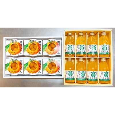 田村みかんフルーツまるごとゼリー250g×6個＆みかん果汁100%ジュース200ml×8本